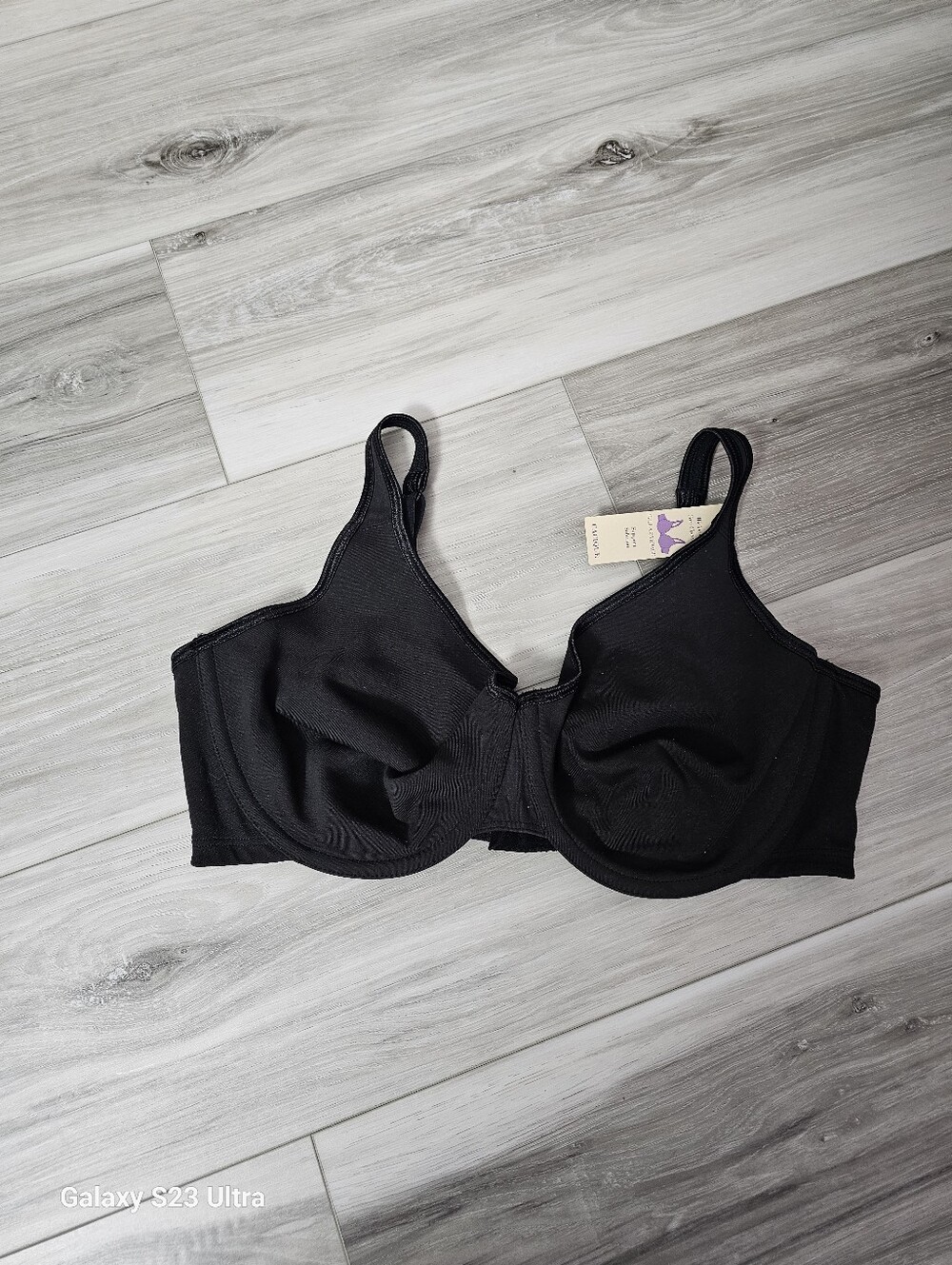 Cacique Black Full Coverage Underwire Bra 42d
